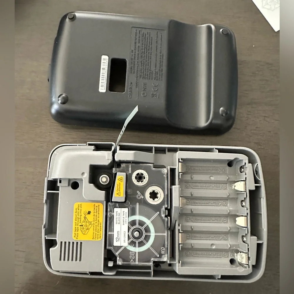 Casio KL-120 Label Maker 6mm Thermal Transfer comes with an extra new cartridge